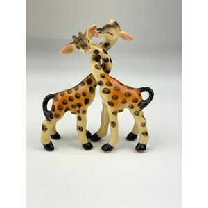 Rare Artmark Intertwined Neck Giraffe Salt Pepper Shaker Set - Perfect Condition